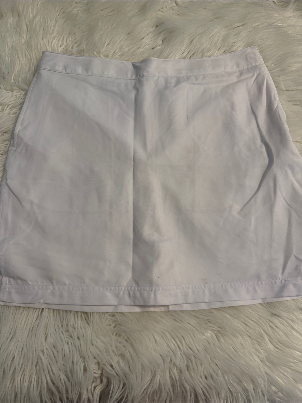 Greg Norman Collection White Mini Skort size 8 brand new length 17” waist 32”